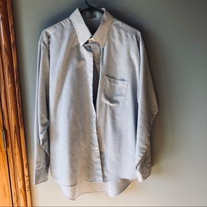 Sears striped button down shirt